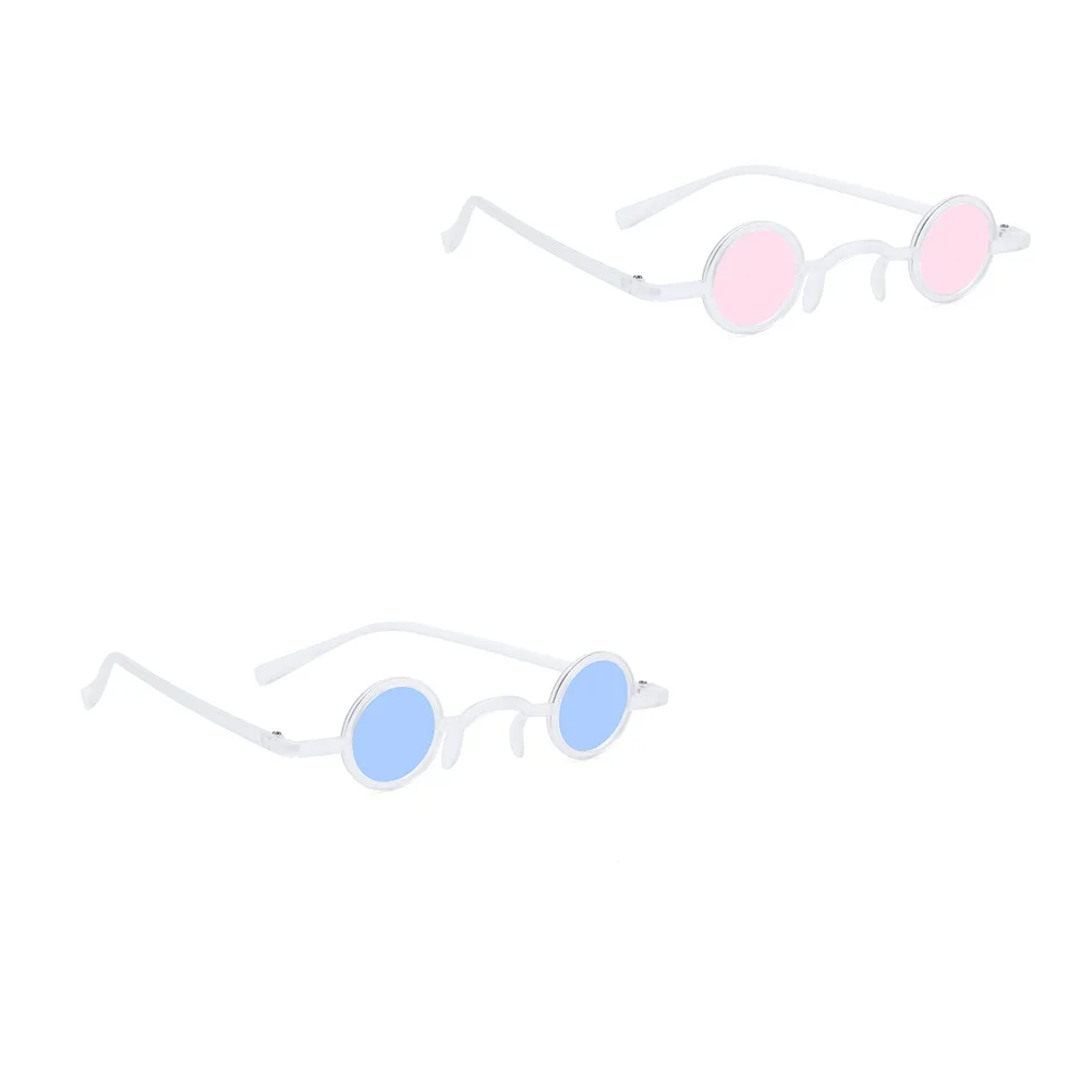 

2Pairs Retro Spoof Sunglasses Fun Exquisite Detail Smooth Surface Wearable Props for Party Festival Gathering Feeling