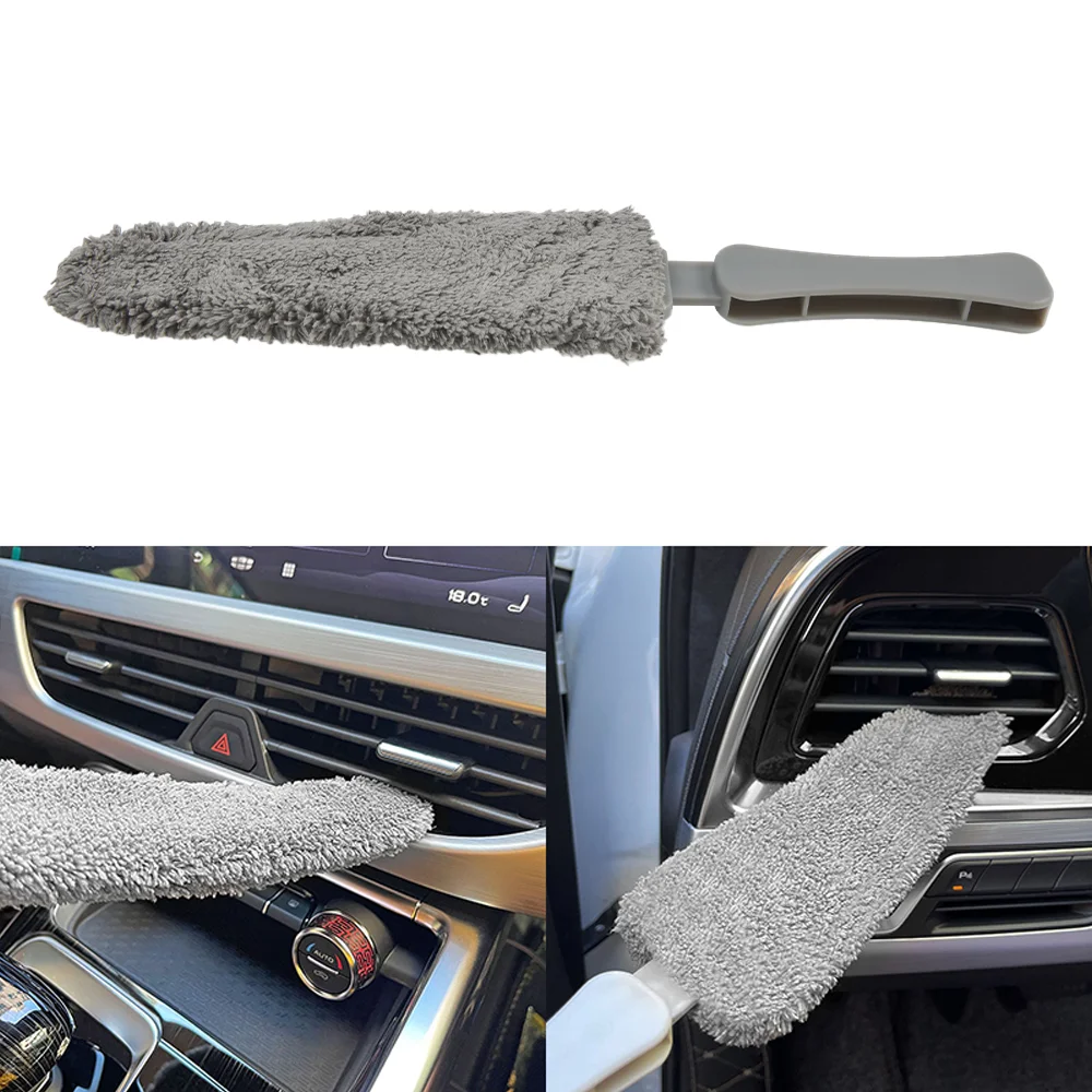 

1PC Car Air Conditioner Air Outlet Cleaning Brush Seat Gap Electrostatic Adsorption Dust Collector