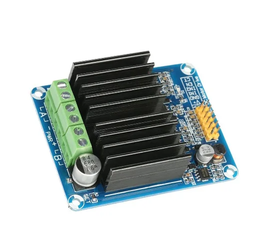 DC 5V-12V 12V 30A Dual Channel H-bridge DC Motor Controller Driver Reversible PWM Speed Control Motor DBH-12V
