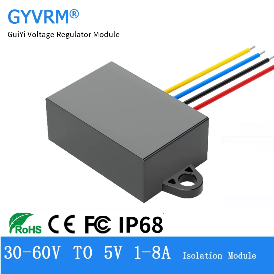 

36V 48V to 5V 1A 2A 3A 4A 5A 6A 8A Isolated Power Converter DC-DC Step Down Voltage Regulator 30-60V to 5V DC-DC Isolated Model