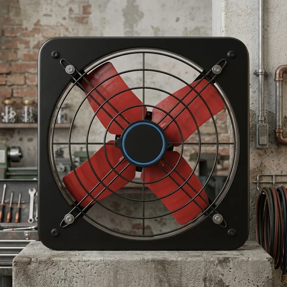 12 Inch Fan Wall Window Type Strong Extractor 1380m³/h Quiet Ventilation Blower For Kitchen Bathroom Workshop HVAC Parts