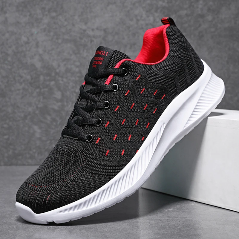 2023 New Men Running Shoes Breathable Outdoor Male Walking Shoes Lightweight Men\'s Sneakers Soft Anti-slip Tennis