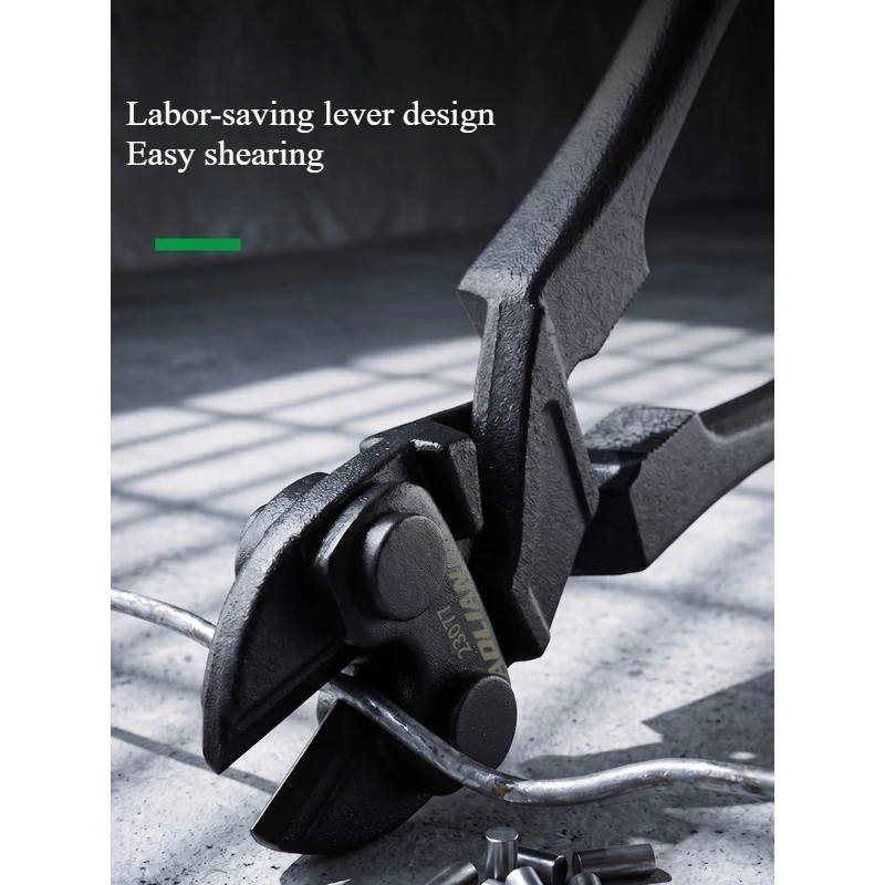 Maintenance of industrial electrician's powerful sharp-tailed wire cutters 9 inches