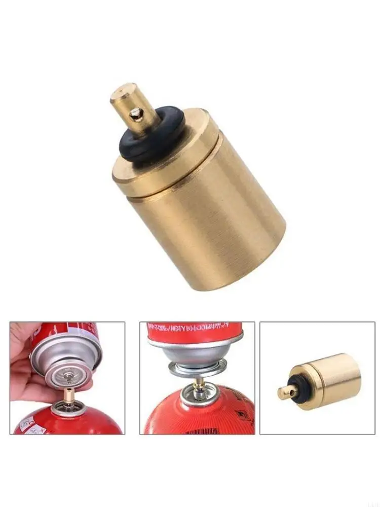 5 Pcs Portable Gas Refill Adapter Stove Connector Lightweight Gas Conversion Adapter for Hiking Inflate  Canister 
