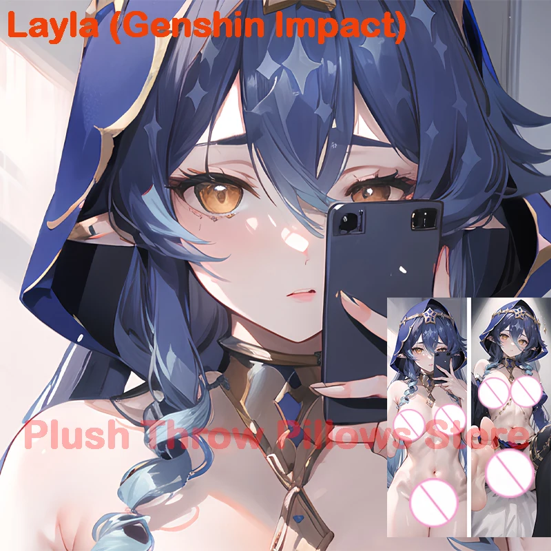 

Dakimakura anime дакимакура Подушка Dakimakura Аниме Layla (Genshin Impact) с двусторонним принтом в натуральную величину, наволочка для взрослых