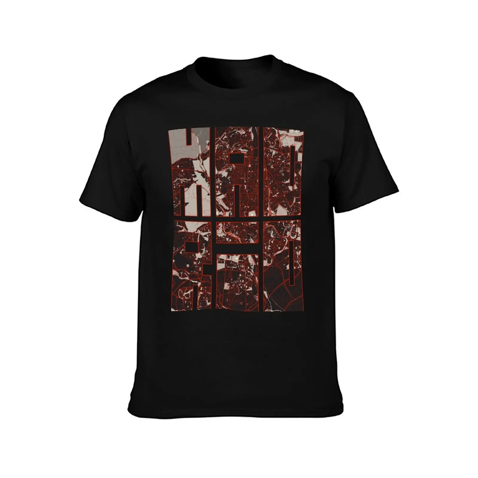 Madrid City Map of Spain - Vector T-Shirt Casual Fashion Short Sleeve Cotton T-Shirt