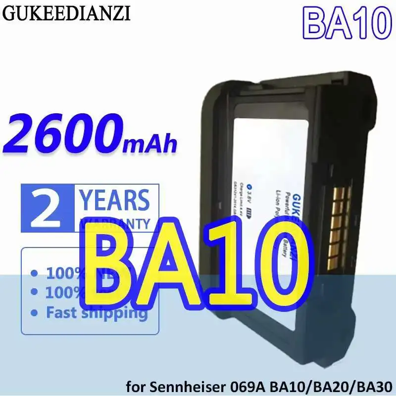 

For Sennheiser 069A BA10 BA20 BA30 Wireless Microphone Receiver Battery High-Efficiency 2600Mah Lightweight