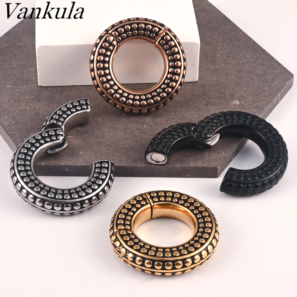 

Vankula 10Pcs Stainless Steel Ear Weights Wholesale Ear Plugs Tunnels Expander Gauge Hanger Body Piercing Jewelry Earrings