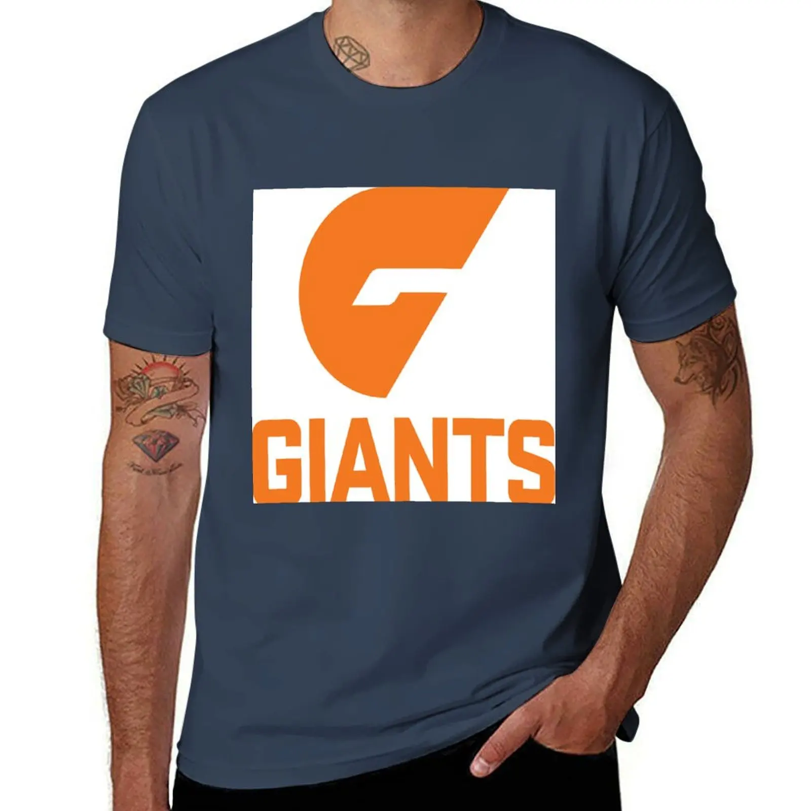 Футболка Western Sydney Giants GWS FC, мужская футболка с принтом, мужские футболки, хлопковая футболка