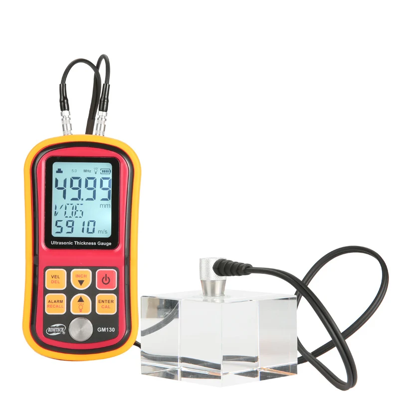 Biaozhi GM100 Ultrasonic Thickness Gauge Digital Display Glass Thickness Gauge Steel Plate Wall Thickness GM130