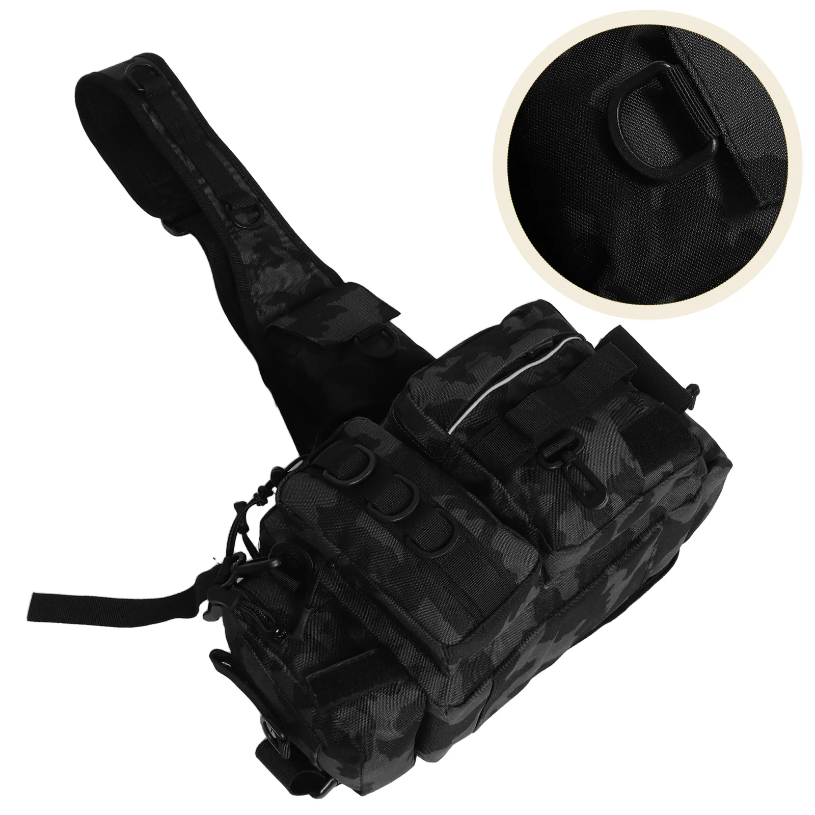 

Multifunctional Waterproof Fishing Tackle Bag Camouflage Backpack For Outdoor Hiking Camping Large Capacity Crossbody Waist Pack