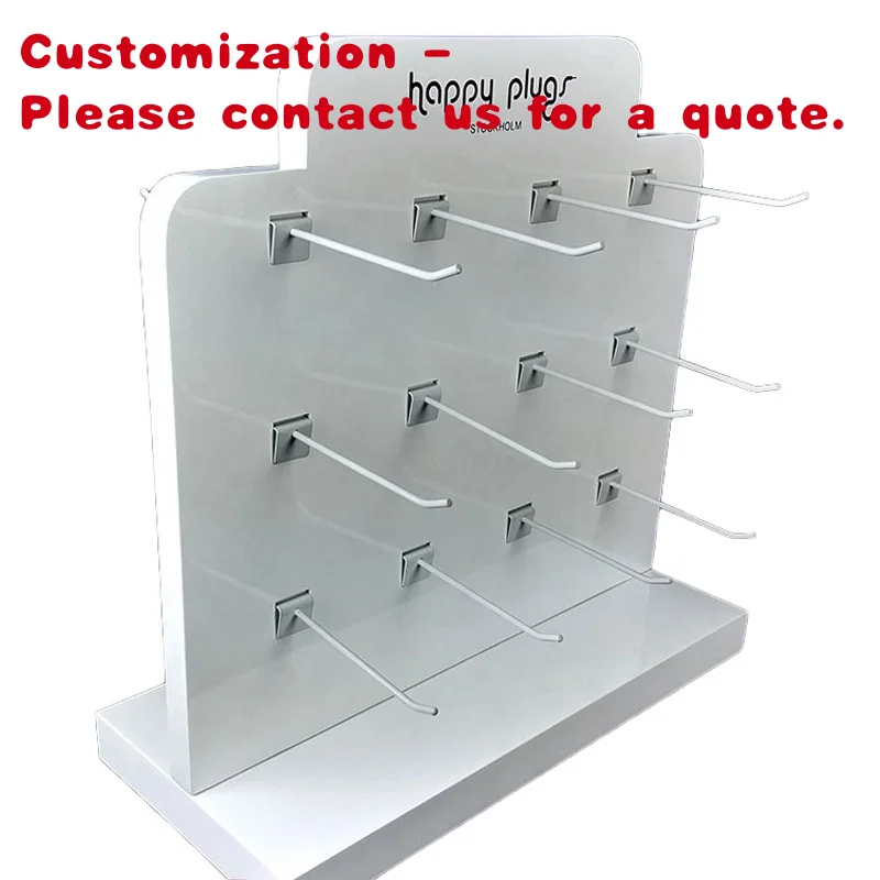 custom.High Quality Customize Tabletop Acrylic Display Stand with Hook to Display Data or Jewelry Hanger