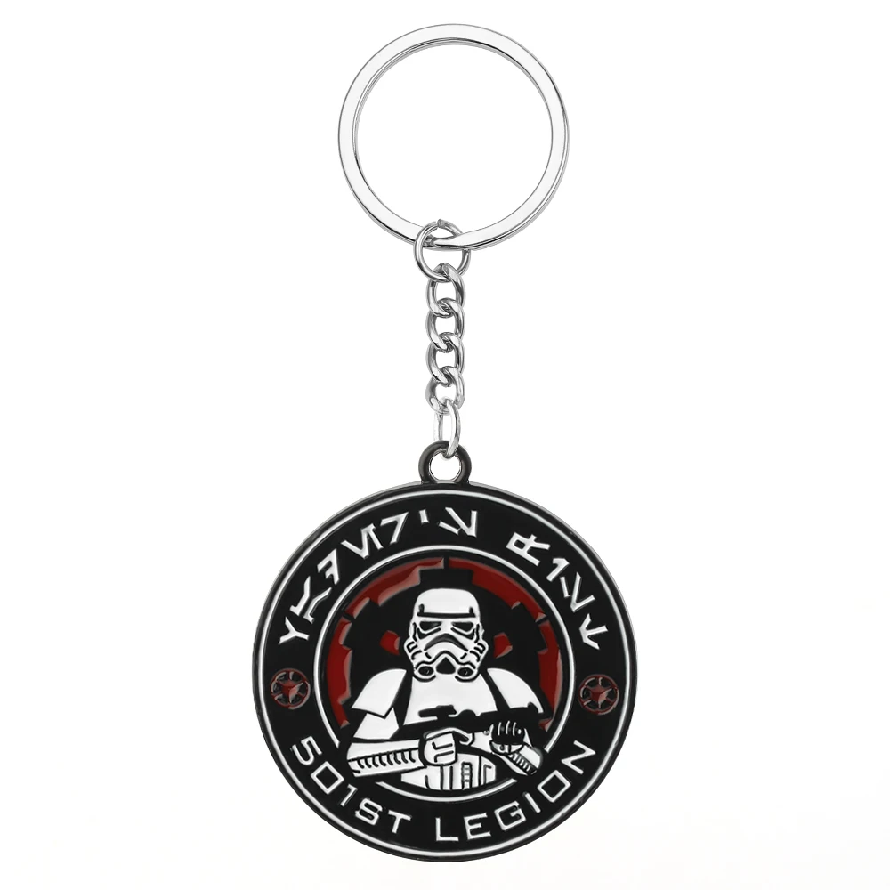 Disney Star Wars Imperial Stormtrooper Keyrings 51st Legiion Nameplate Pendant Keychain for Backpack Car Key Holder Accessories