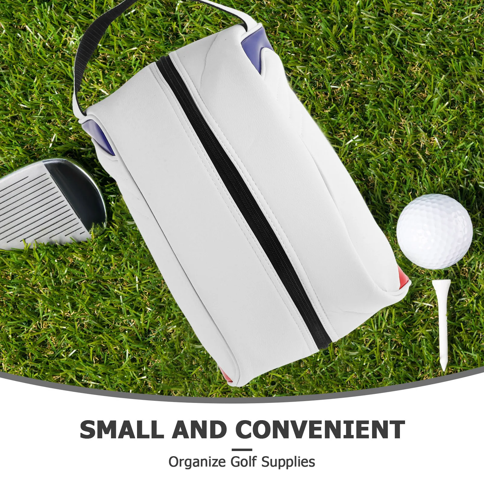 Golf Shoe Storage Bag Waterproof Portable Multi Functional Travel Gym Outdoor Shoe Carrier Zippered Closure Golf Accessories Bag