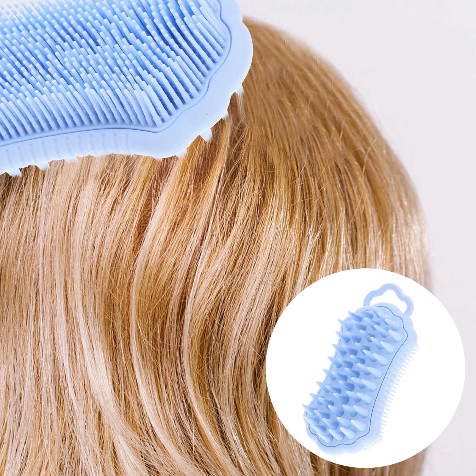 

Silicone Scalp Massager Bath Brush Body Scrubber Shower Hair Cleaning Tool Massage Accessories Bathing Brush Cleaning Massager