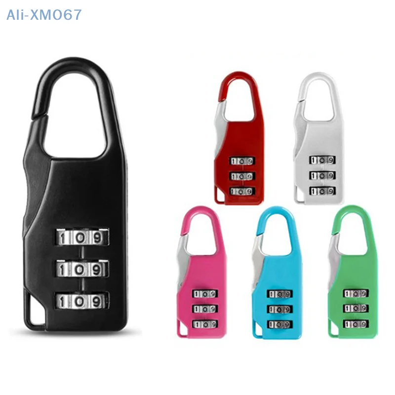 Mini Dial Digits Code Number Password Combination Padlock Safety Travel Security Lock for Luggage Lock Padlock Gym