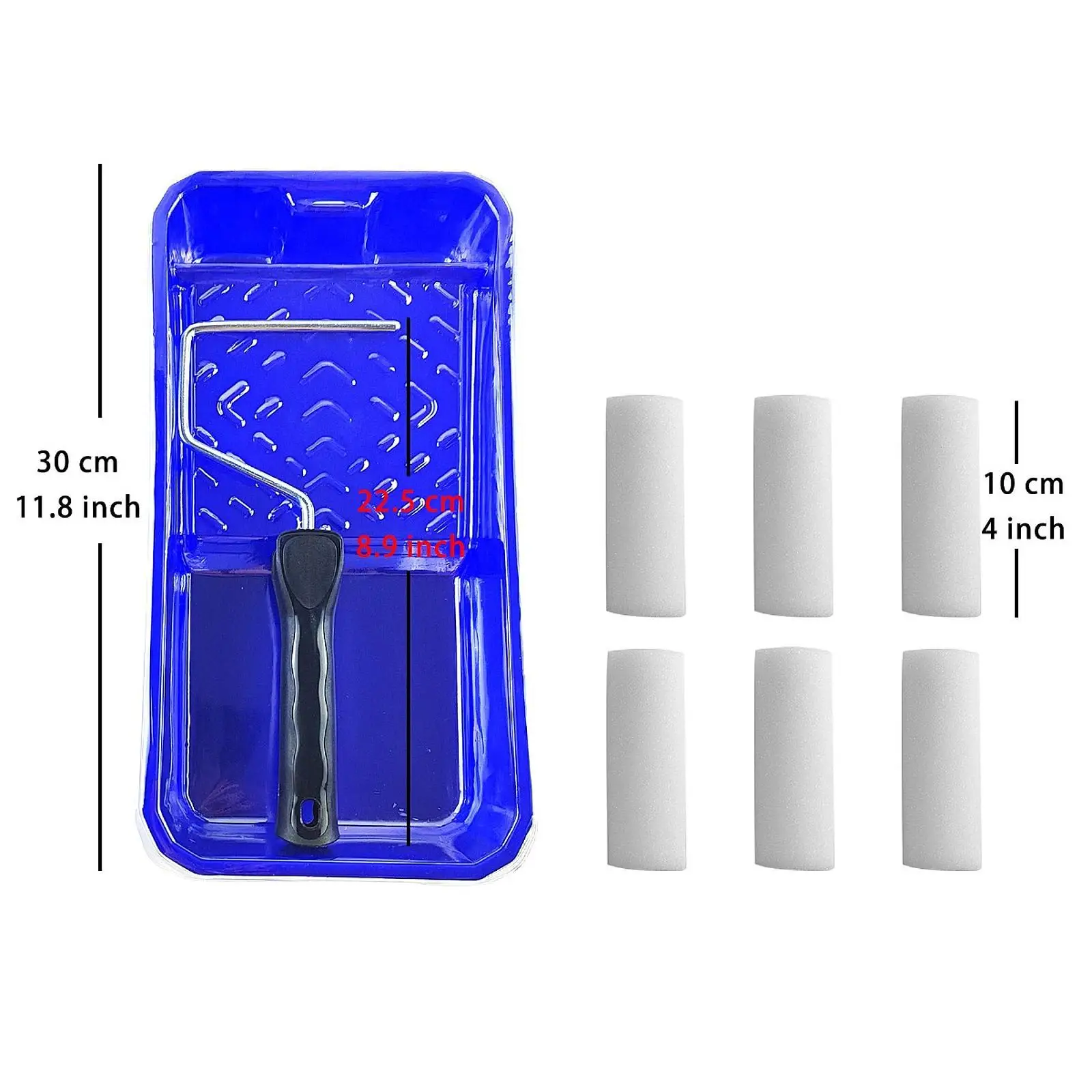 Paint Roller Kit with Tray Wear Resistant Premium Professional Multipurpose view 5