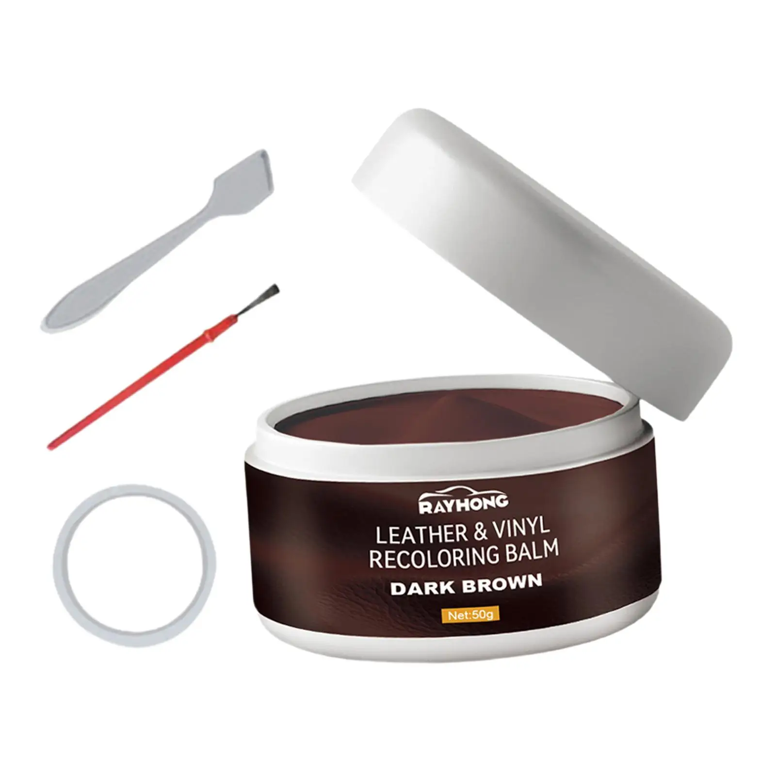 Premium Leather Recoloring Paint Color Restorer Cream for Handbags Couches Shoes Belts Jackets and Office Chairs