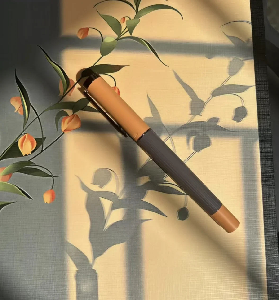 

Gorgeous Bernard Shaw Classi PHAROS280 Series Metal Fountain Pen German F Nib Plaid Pattern with Ink Converter Writign Gift Pen