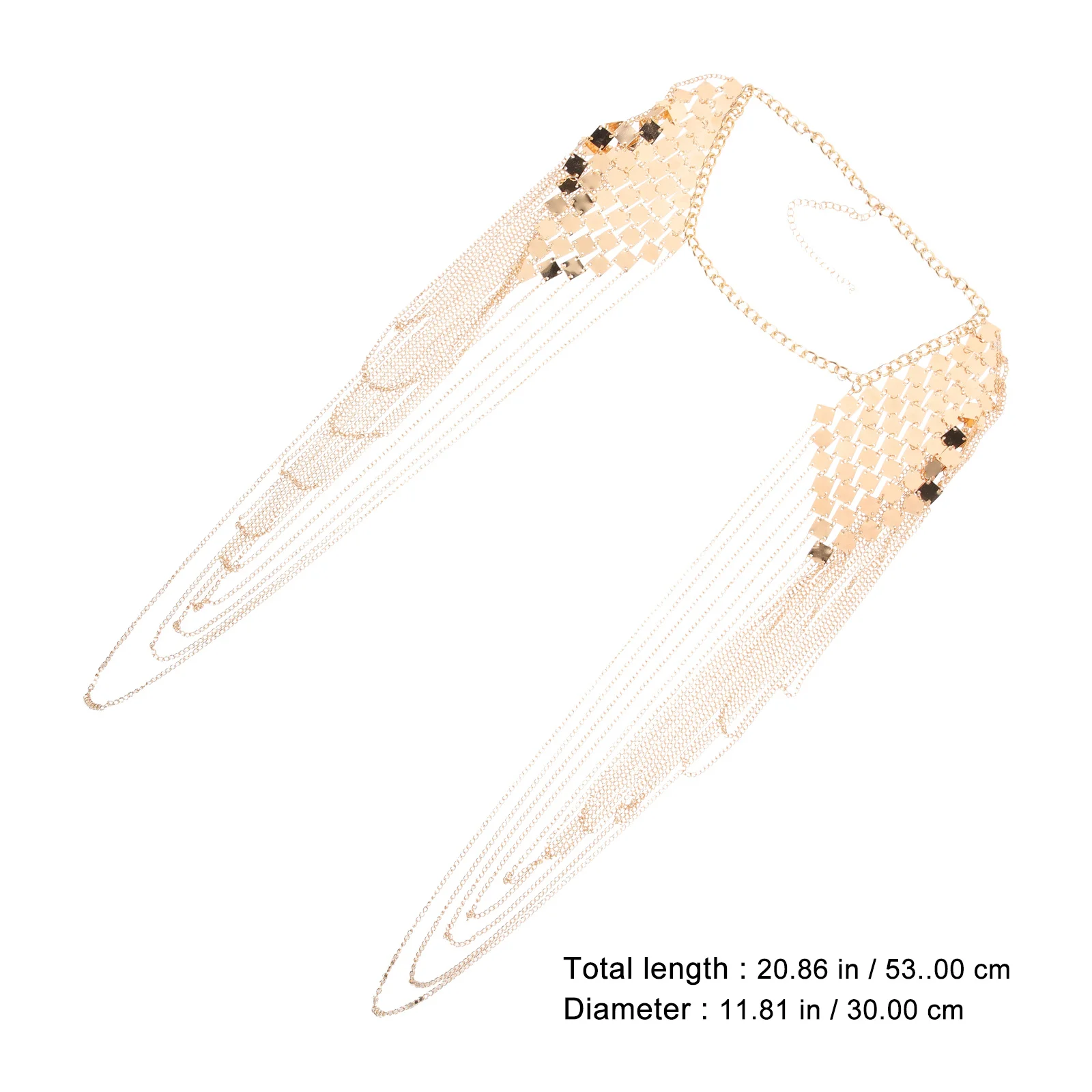 

Double Shoulder Chain Stylish Tassel Shoulder Necklace Party Club Night Dangling Body Chain Accessories