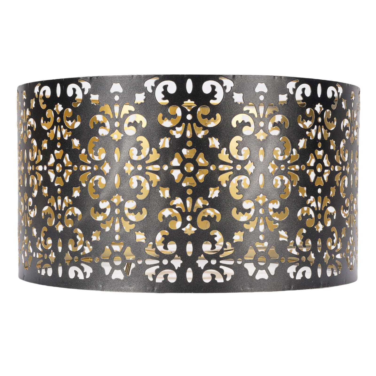 

Металлический полый абажур, эстетический железный полый абажур с цветочным узором для E27 E14, цоколь