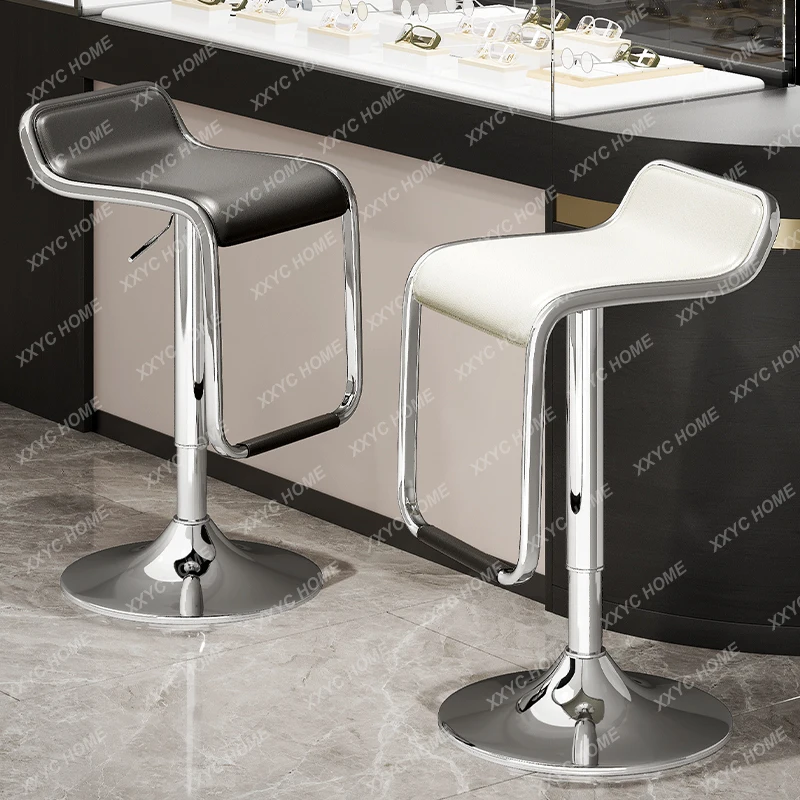 Bar chair Simple high stool Bar Cashier Commercial mobile phone store Lifting stool Front desk Swivel chair