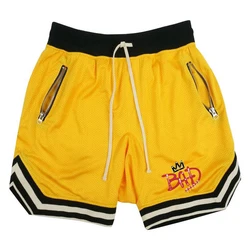 Men's Summer Sports Basketball Shorts Fitness Quick Dry Running Joggers Shorts Casual Loose Large Size Bermuda Shorts