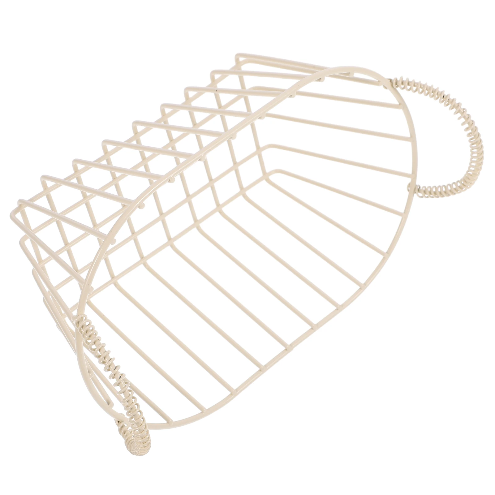 

Vintage Iron Wire Basket with Double Handle Fruit Snack Storage Organizer for Table Metal Wire Fruit Basket Bread Baskets