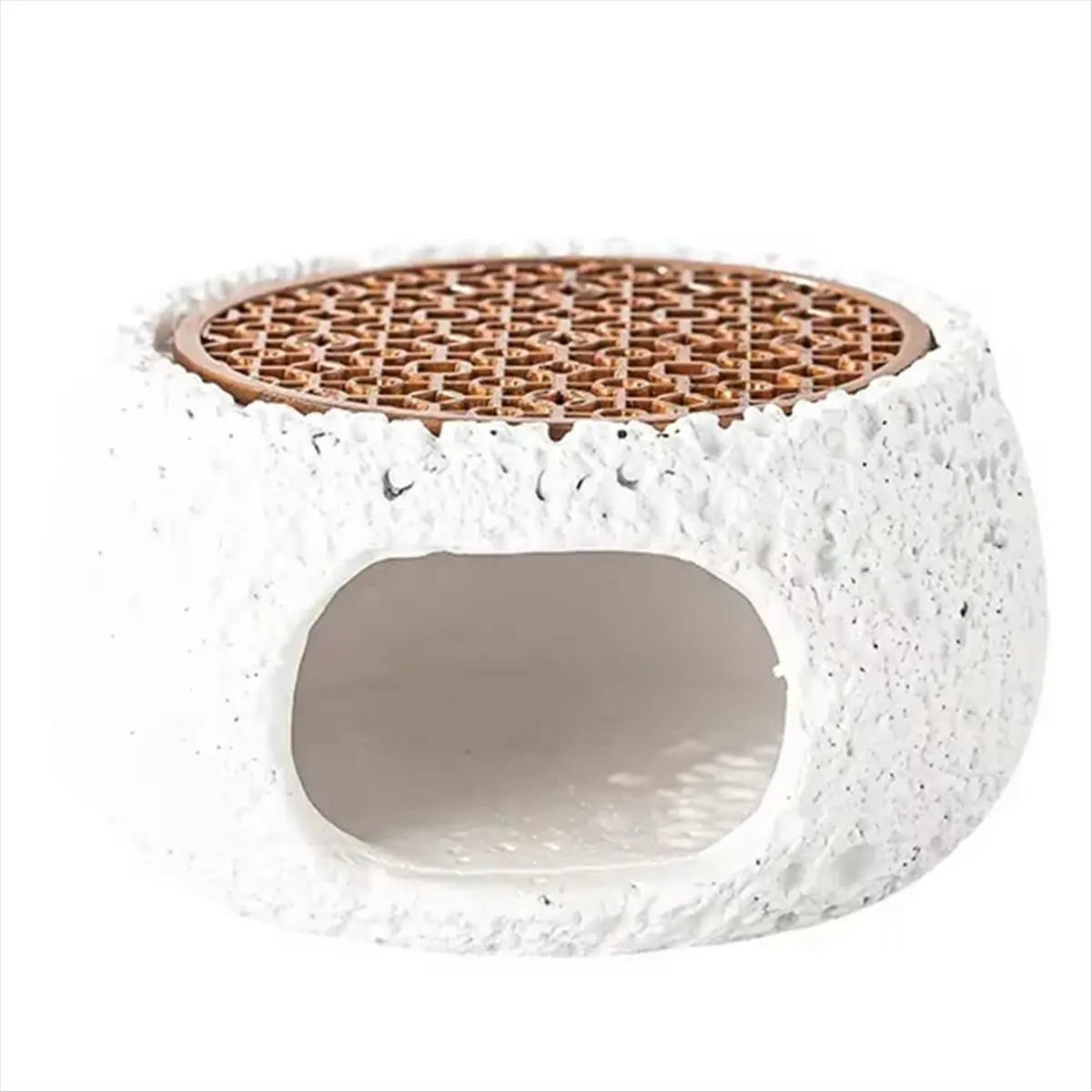 COFA Artistic Rock Material Round Plate for Candle Heating,Insulation Base for Kitchen & Dining Room,Household Tableware B