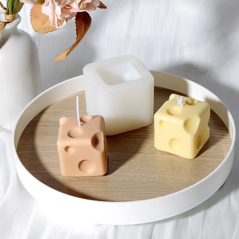 DIYCheese Aromatherapy Candle Mold Silicone Mold Baking Utensils Cheesecake Mould Simple Cheese Soap Mould