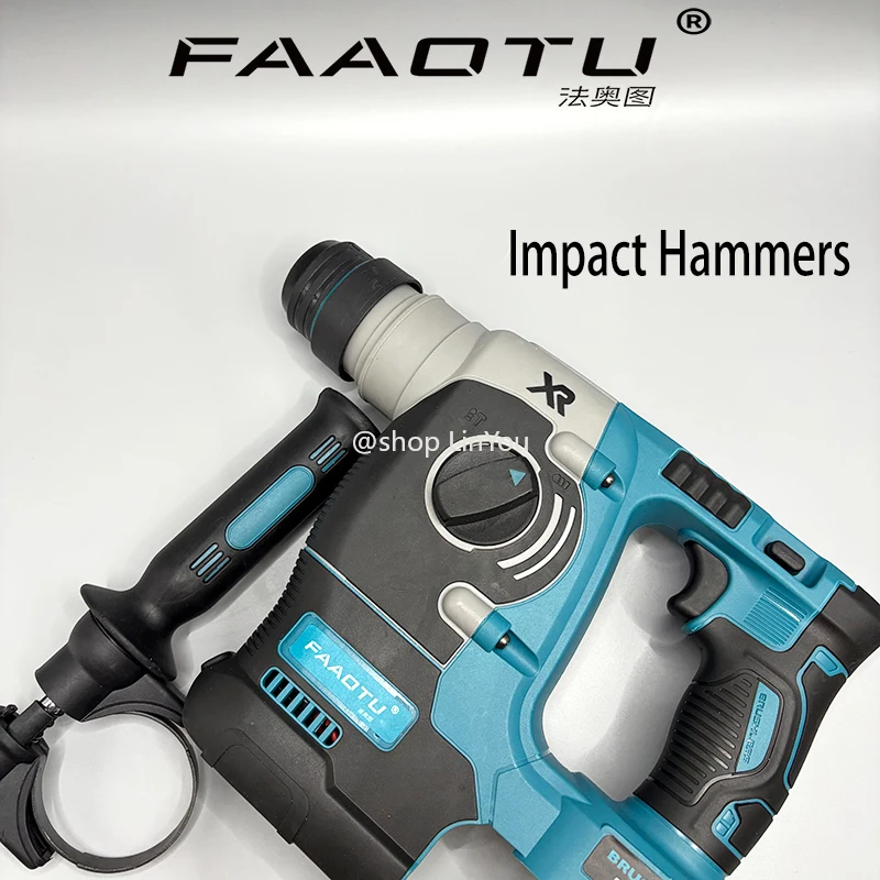 FAAOTU 18V/20V MAX SDS PLUS L Rotary Hammer Drill Brushless Cordless Impact Hammers Tool Only（no battery)
