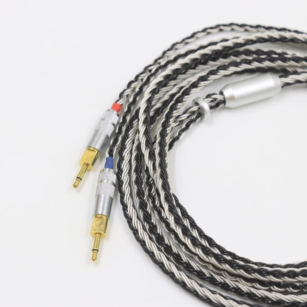 Balance 3.5 XLR 4.4 male to Dual 2.5 mm 16 Cores Headphone Earphone Cable hifi cabl For hd700 sennheiser hd700 nw zx300a