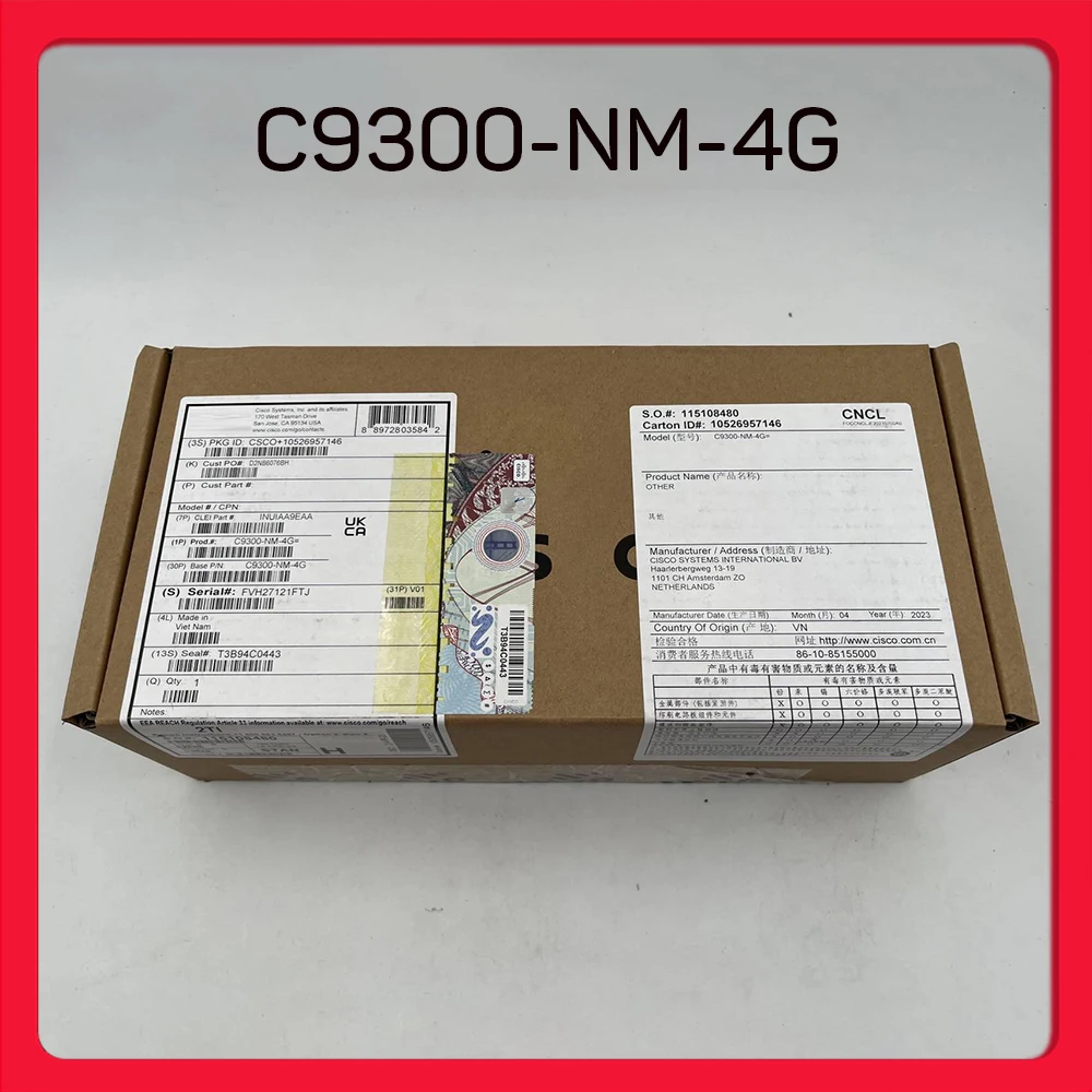 Per interruttori serie Cisco 9300 Modulo di espansione 2Q 8X 4M C9300-NM-4G