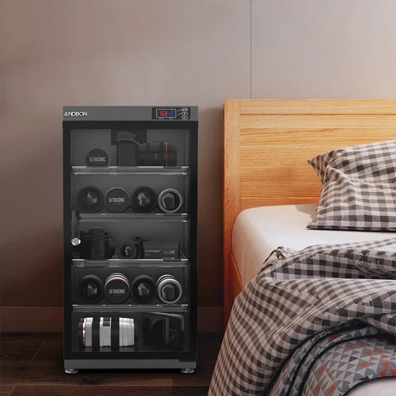 ‌ Caja seca para cámara profesional para DSLR/lentes con micrófono condensador y almacenamiento de té-armario deshumidificador electrónico grande