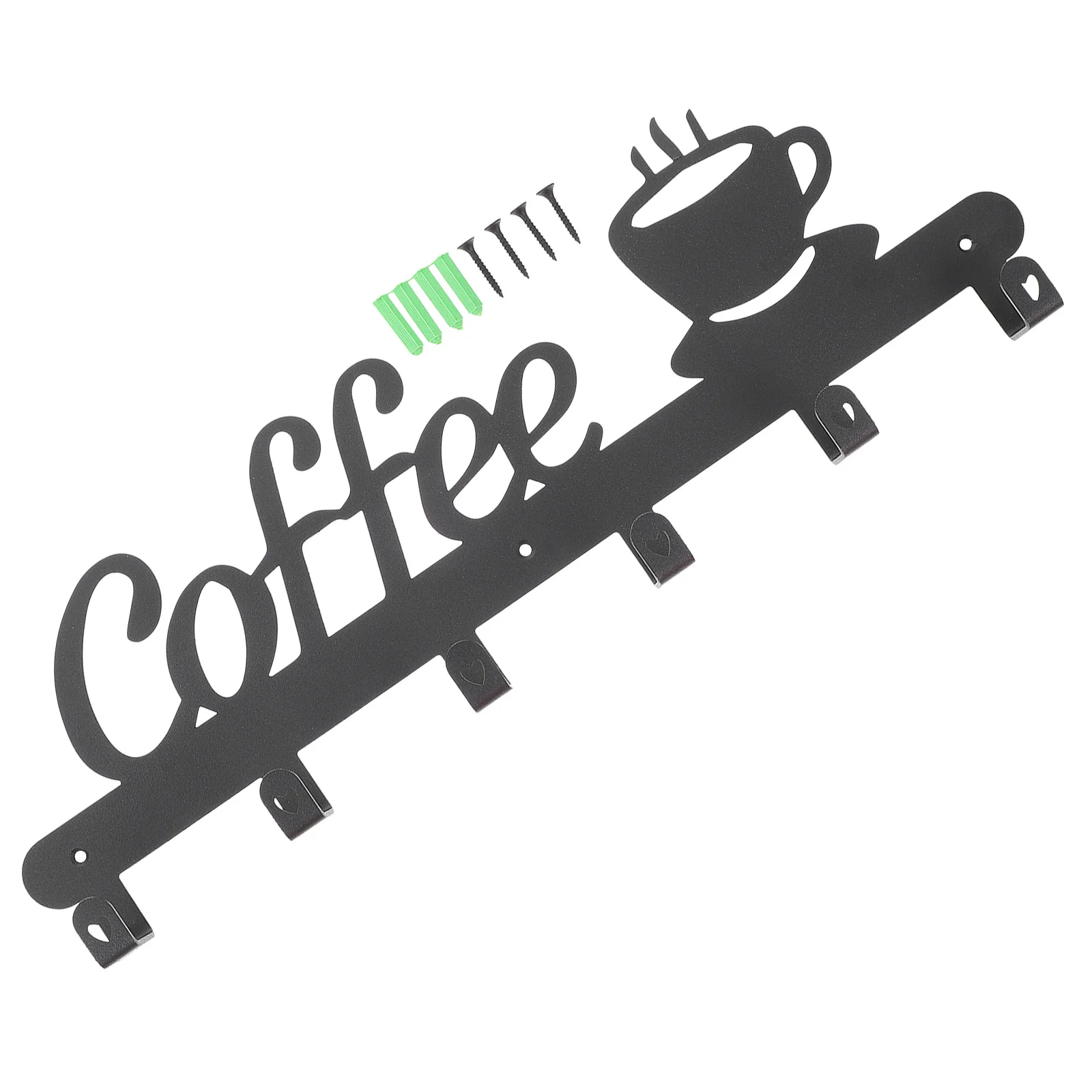 

Creative Coffee Mug Holder Wall-Mounted Cup Rack Iron Home Decor Storage Organizer Smooth Edges Stable Design