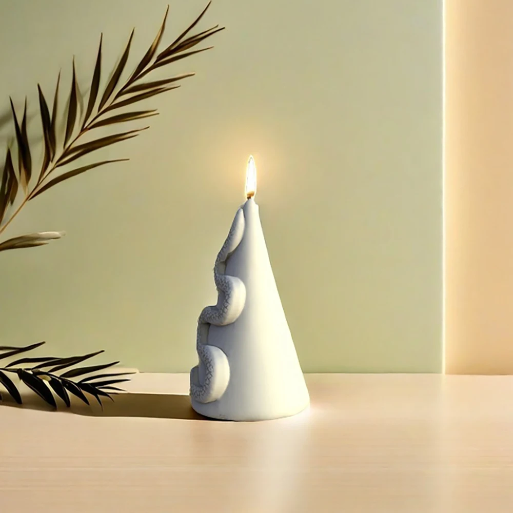 Silicone Mold For Snake Shape Candle Scented Candle Diffuser Stone Jesmonite Decoration Can Be Customized Mold