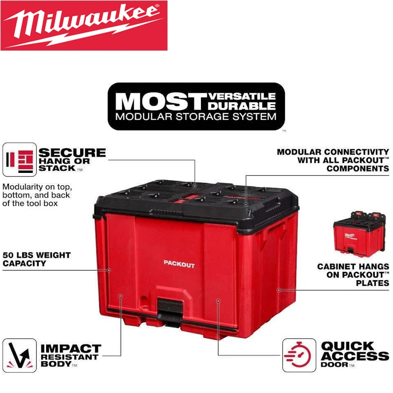 Milwaukee 48-22-8445 Small Durable Cabinet Storage System-Weight Capacity 50 lbs.