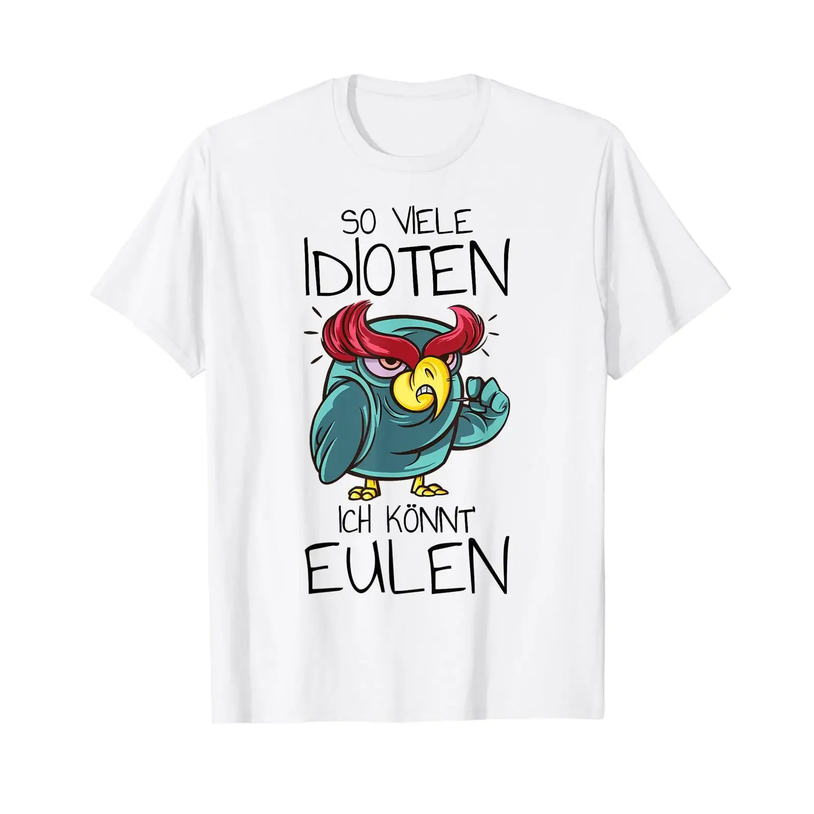 So many idiots I couldn't Owls Funny T Shirt vintage Washed Slightly Top For Everyday Wear Stretched Casual designer clothes