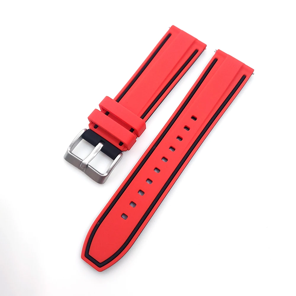 20mm 22mm 24mm Silicone Rubber Strap For Ticwatch Pro 5 Watch Band For Ticwatch Pro 3 Ultra GPS LTE/GTX/GTH 2/E3 Wristband