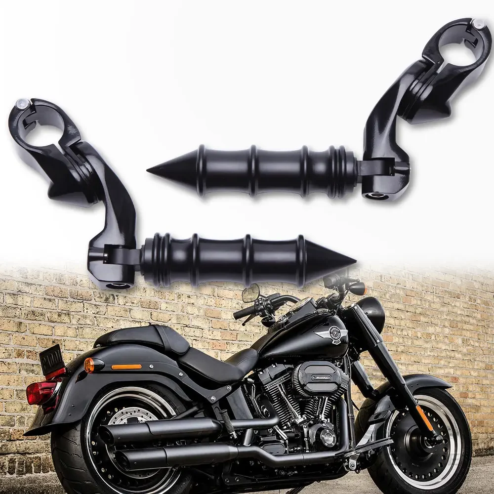 

Universal 1.25" Engine Guard Pedal Foot Pegs For Harley Davidson Road King Road Street Glide Motorcycle Highway Foot Pegs