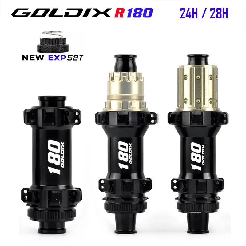 

GOLDIX R180 шоссейный велосипедный гравий, центральный замок 24/28H 52T, трещотка, подходит для SHIMANO и 11/12 скоростных велосипедных аксессуаров