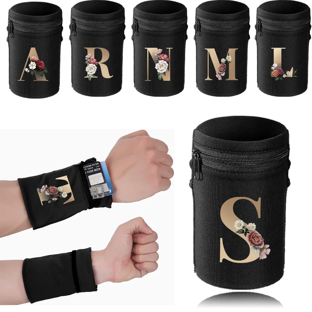 Sports Wristband Bags Wrist Brace Bag Protector Running Sport Safety Black Series Support Brace Wrap Wristband Ｇold Style