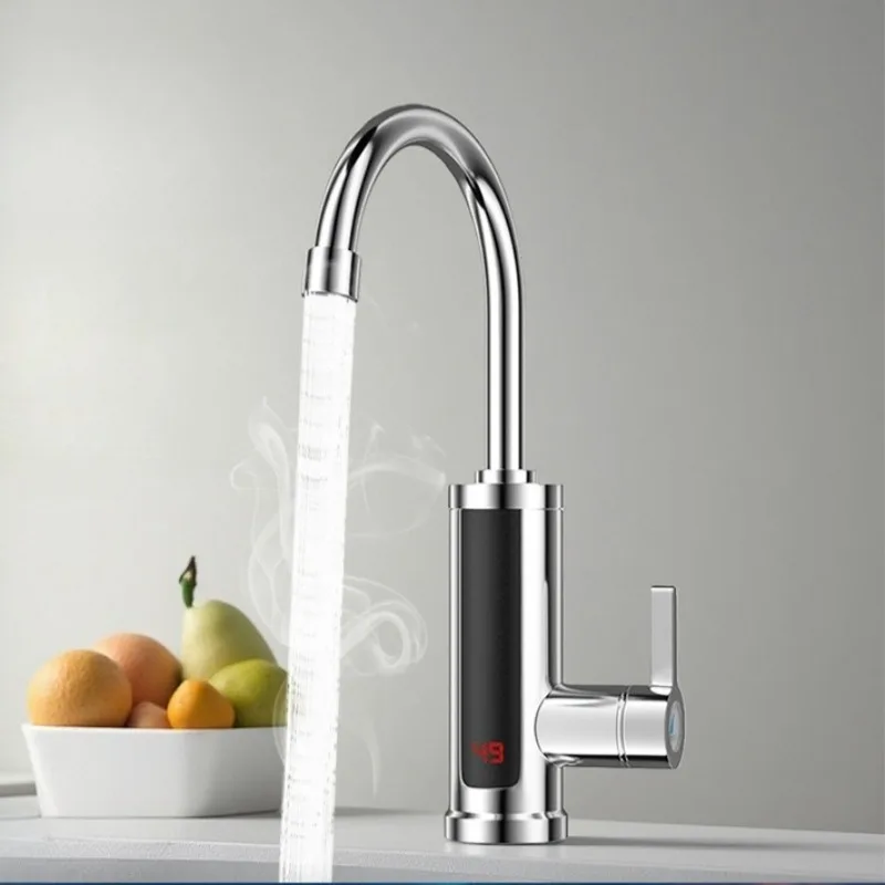 

Bathroom Washbasin Electric Faucet Hot Cold Dual-purpose Digital Display Heated Basin Faucets Household Bathroom Accessories