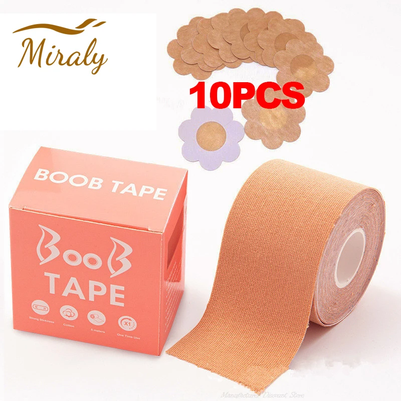 1 Set Boob Tape Bras Women Adhesive Invisible Bra Nipple Pasties Covers Breast Lift Tape Push Up Bralette Strapless Pad Sticker