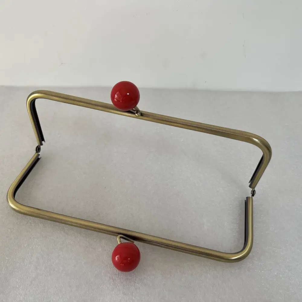 Antique Brass 22cm Or 24 Cm Resin Acrylic Clasp Alloy Material Metal Purse Frame Wholesale Bag Handle Obag Accessories Parts