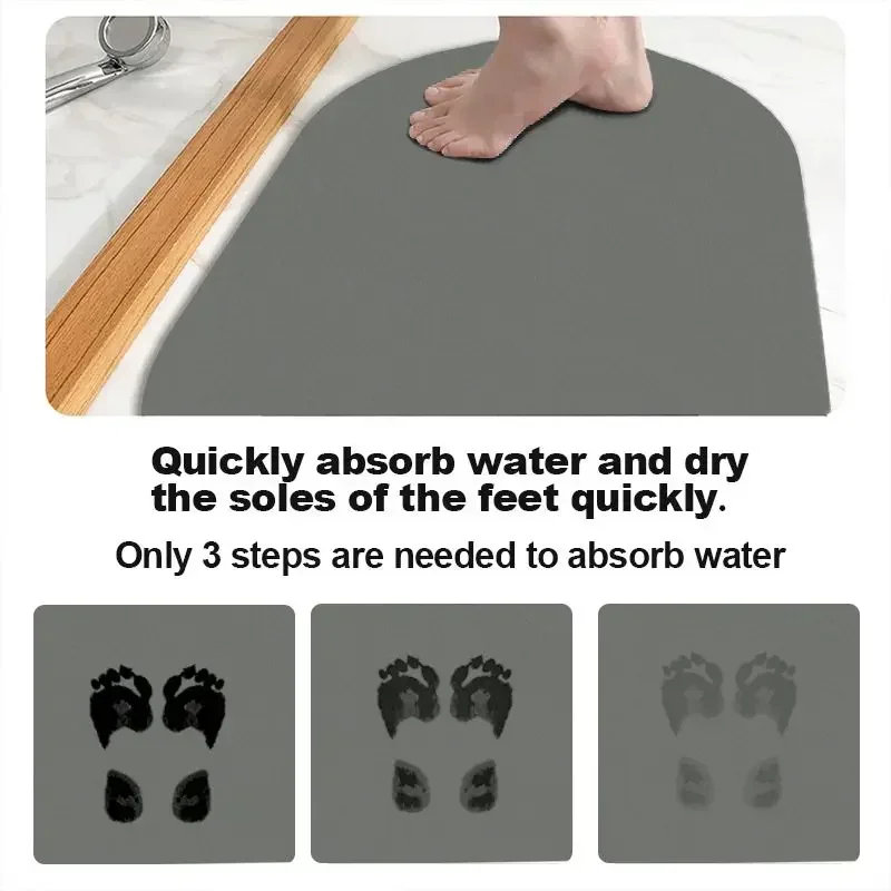 Funny Dog Diotomite Bath Mat Super Absorbent Washroom Quick Drying Carpet Non Slip Diatom Mud Rug Shower Room Easy Clean Doormat