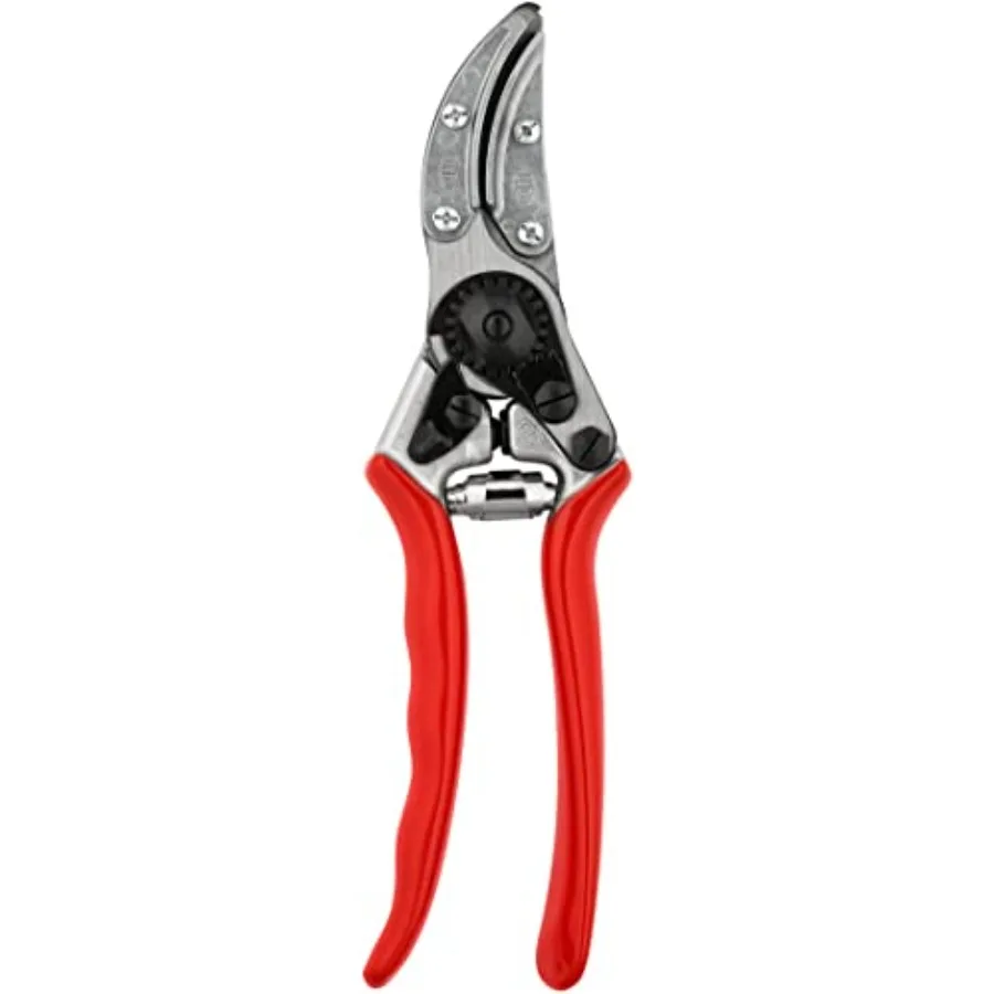 Tijeras de podar de precisión 100 Cut and Hold, fabricadas en Suiza, para flores y rosas, con sistema de agarre de tallos, en color plateado, para un corte eficiente.