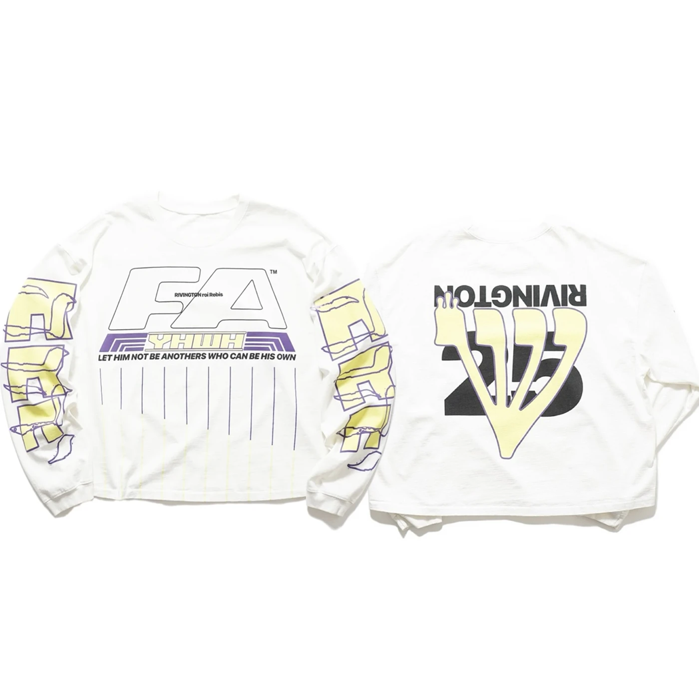 

25fw RRR-123 Белая футболка с длинными рукавами для мужчин и женщин, большие топы RRR123, футболка