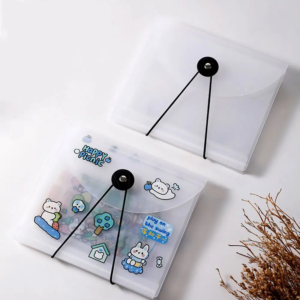 A6 Portable Holder Money Storage Folder Idol Photo Booklet Stickers Storage Book Nail Sticker Collecting Cash Bill Organize