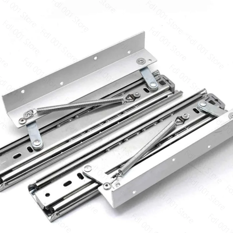 

Desktop hidden folding slide support bracket furniture dining table lifting extension widening slide